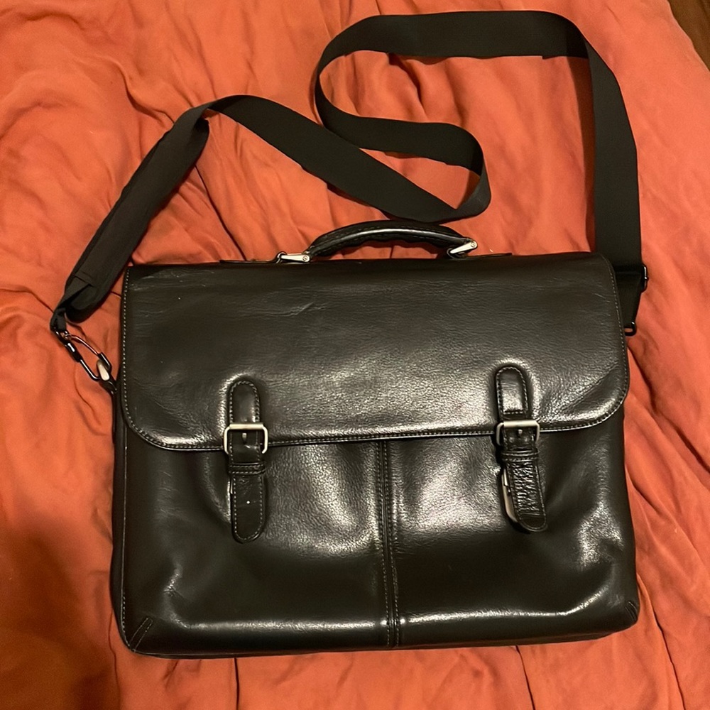 Vintage leather briefcase